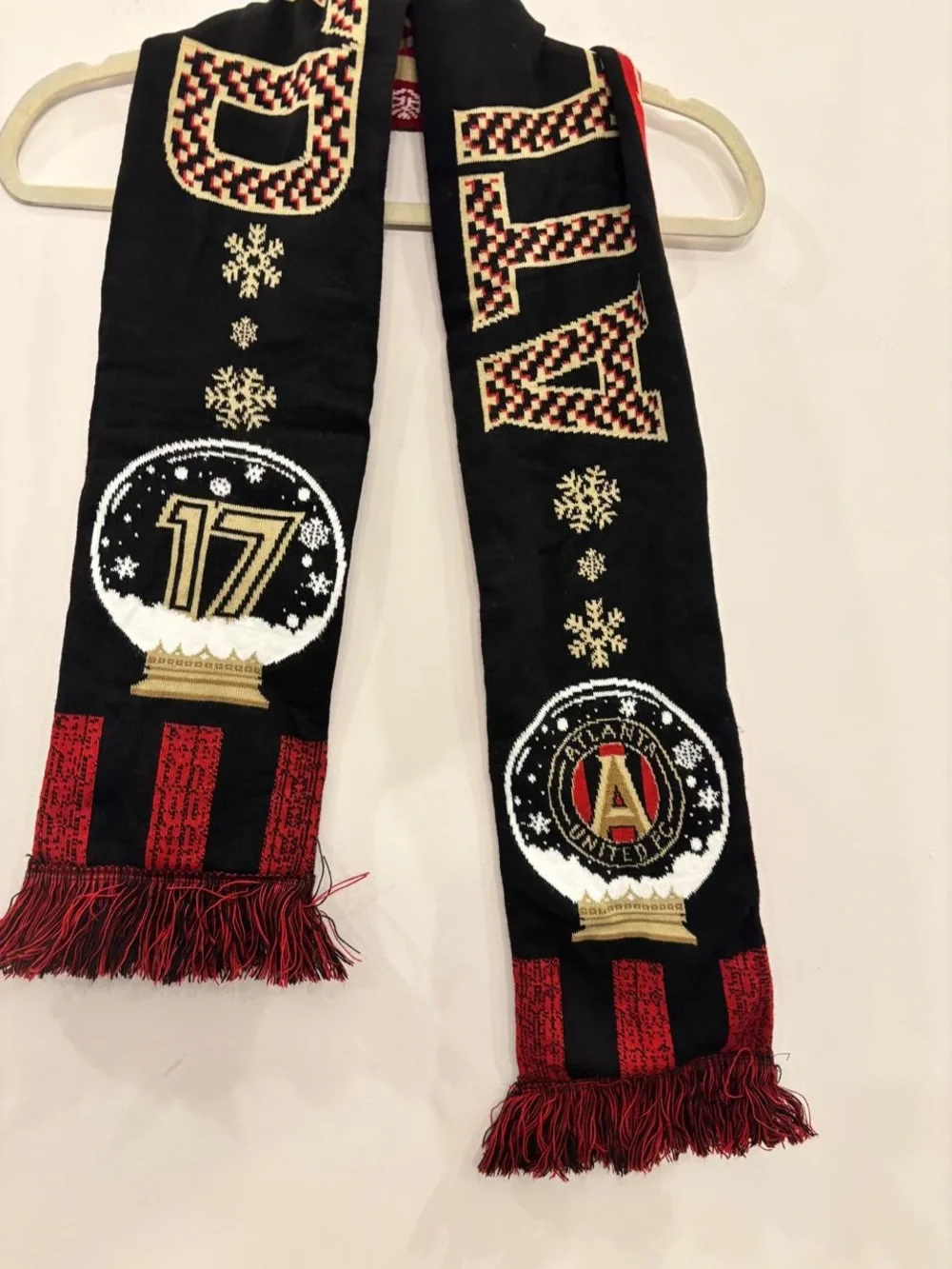 Atlanta United FC Holiday Snow Globe 17 MLS Soccer Scarf Christmas #C07